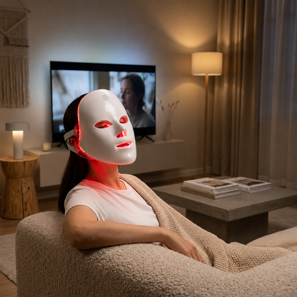 Masque LED- réduits Acnée et tâches en 15min par jour.