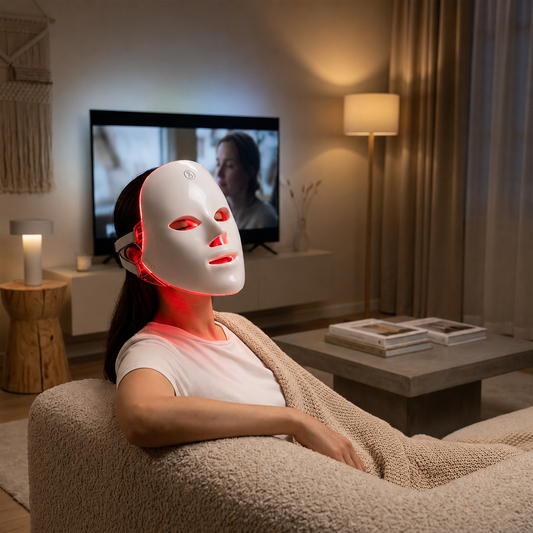 Masque LED- réduits Acnée et tâches en 15min par jour.