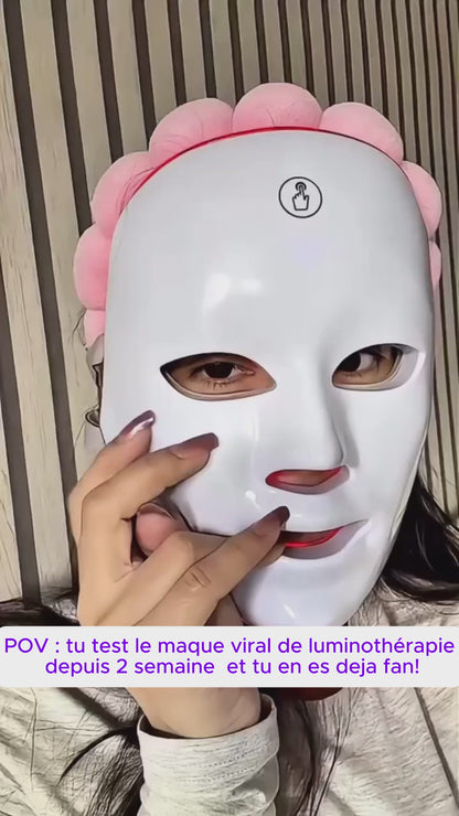 Masque LED- réduits Acnée et tâches en 15min par jour.